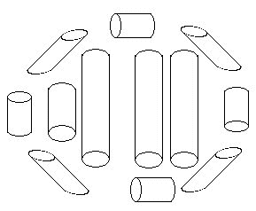 Diagram of logs in a 15ft diameter circle (Figure 1)